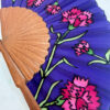 ABANICO D3 SEDA CLAVELES _MORADO2
