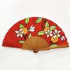ABANICO DE SEDA FLOR DE AZAHAR_ROJO