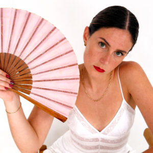 Gestural Organza Fan