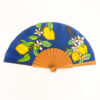 ABANICO DE SEDA LIMONERO_AZUL